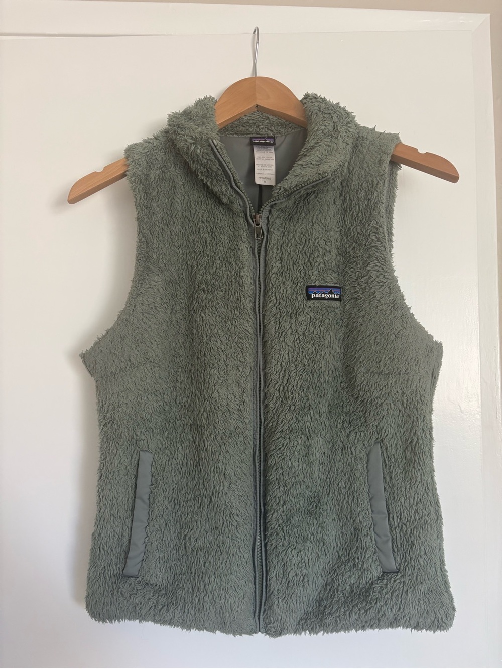 Patagonia Women's Green Fuzzy Fleece Vest